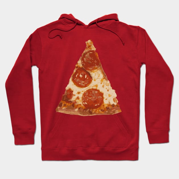 Pepperoni Pizza Slice Hoodie by terrybain